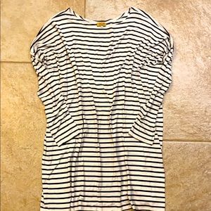 Piko | Black and White Striped Tunic | Size: M